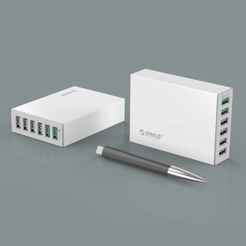 ORICO 6 יציאת USB שולחני מטען סוג-C QC2.0 מהיר מטען 5V2.4A 9V2A 12V1.5A נייד טלפון מטען עבור סמסונג xiaomi Huawei