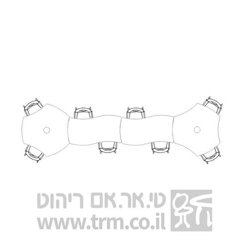 העמדת שולחנות טריו וגל