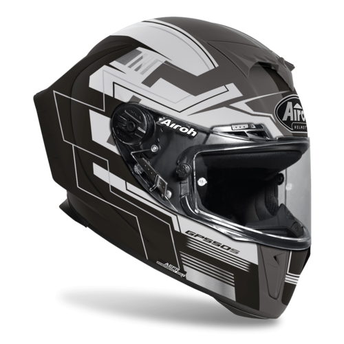 קסדת אירו מלאה אפור / לבן - AIROH GP550 S CHALLENGE