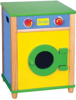 מכונת כביסה מעץ למשחקי דמיון