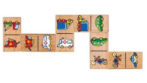 דומינו כלי תחבורה קלאסי 28 חלקים