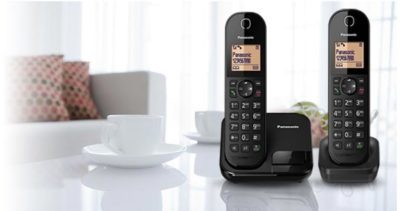 טלפון אלחוטי  פנסוניק 2 שלוחות  Panasonic kx-tgc412 