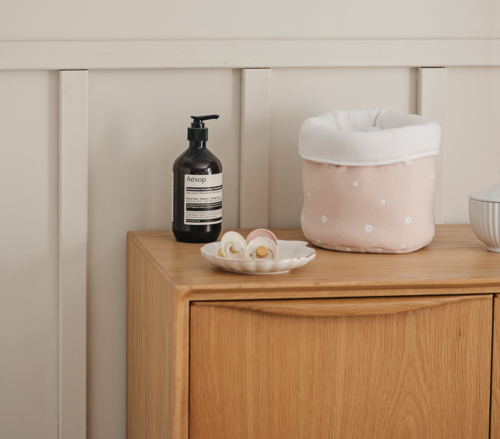 סל אחסון מעוצב מבד 100% כותנה - דייזי Daisy