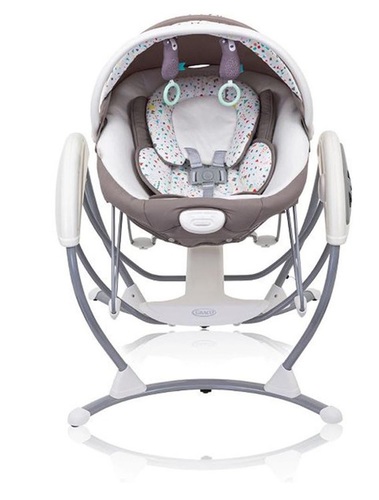 נדנדת גליידר חשמלית לתינוק משולבת טרמפולינה Glider Elite עם 6 מהירויות - Scatter Geo