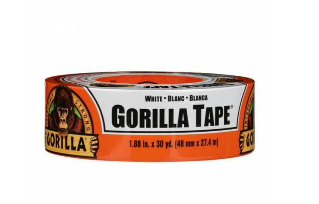 סרט הדבקה/חבלה לתיקון, קיבוע והגנה GORILLA לבן 71 מ"מ, 22.8 מ