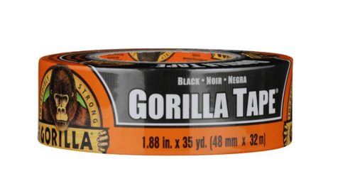 סרט הדבקה/חבלה לתיקון, קיבוע והגנה GORILLA שחור 48 מ