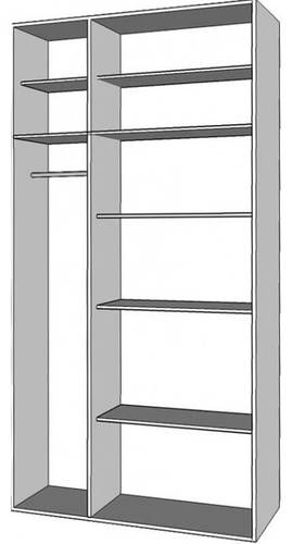 ארון בגדים 3 דלתות דגם GR-56 
