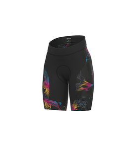 מכנס רכיבה נשים PRR CHIOS LADY SHORT שחור-צבעוני ארגונומי טכני ומנדף