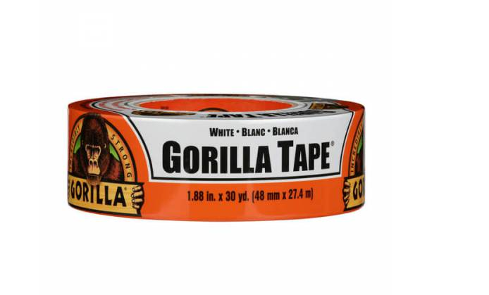 סרט הדבקה/חבלה לתיקון, קיבוע והגנה GORILLA לבן 48 מ"מ, 9.1 מ