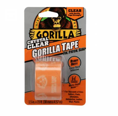 גורילה סרט תיקונים GORILLA שקוף 38 מ"מ, 4.57 מ