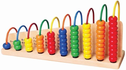 חשבוניית חרוזים מעץ ללימוד מספרים 1-10 ויגה