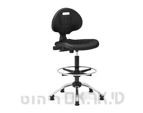כסא מעבדה עם חישוק דגם טוליפ