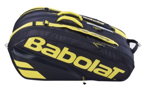 תיק טניס בבולט RH X12 Pure Aero Black Yellow 2021 Babolat 