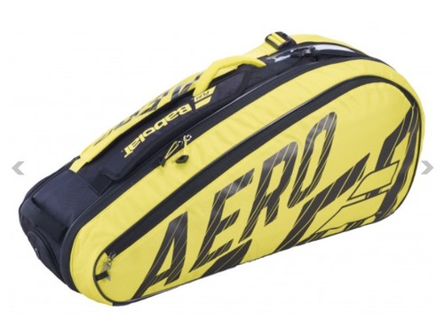 תיק טניס בבולט Babolat Pure Aero Black Yellow 2021 RHX6