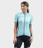 חולצת רכיבת אופניים נשים קצרה SOLID COLOR BLOCK LADY  JERSEY טורקיז אלסטית טכנית אולטרא לייט מתקדמת ומנדפת מאוד