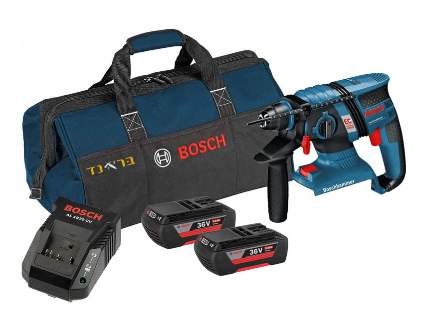 פטישון נטען קומפקטי 36V + שתי סוללות 2.0AH