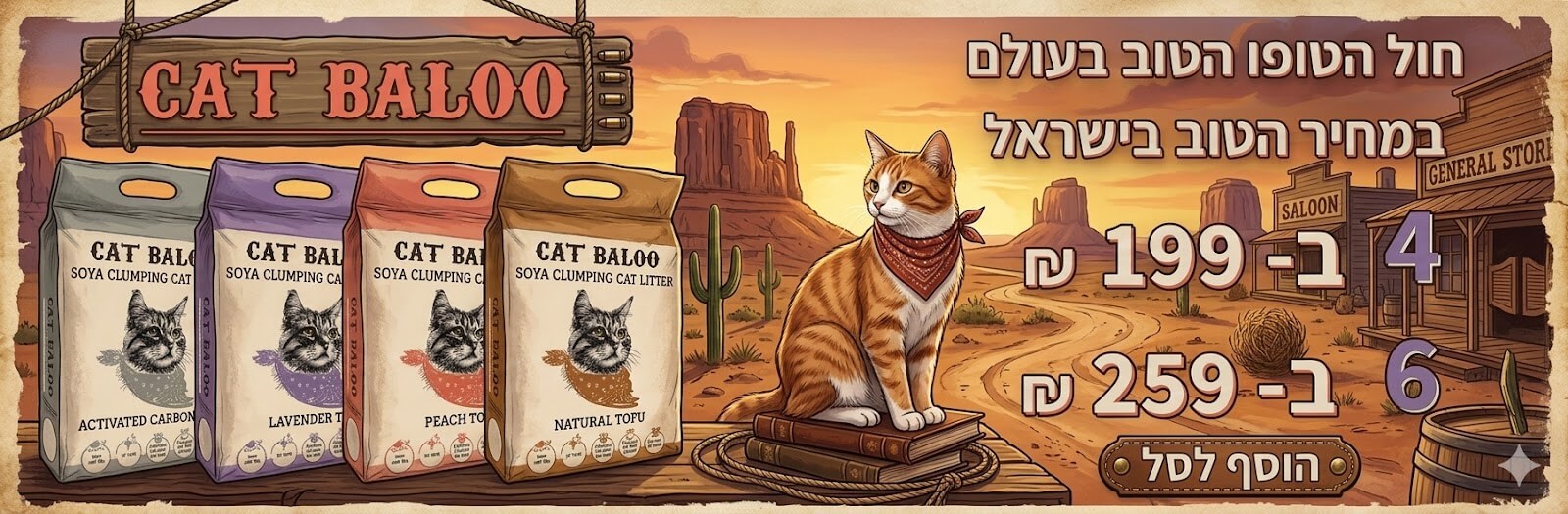 חול לחתולים טופו מתגבש קט בלו במבצע