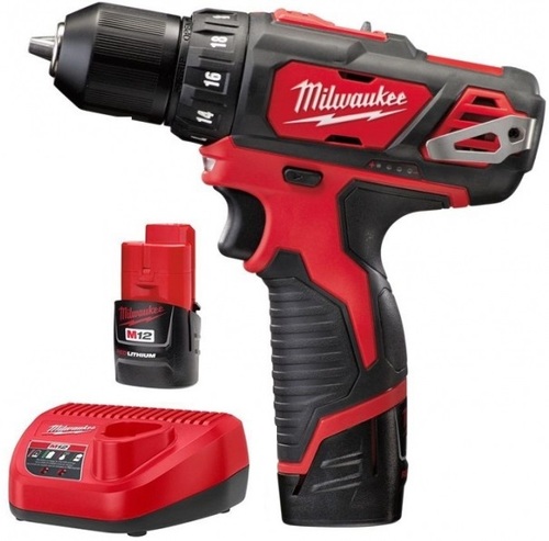 מברגה / מקדחה 12V כולל 2 סוללות 2AH מבית Milwaukee