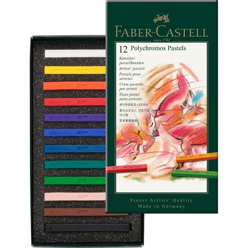 סט של 12 גירים Polychromos Pastel Crayons