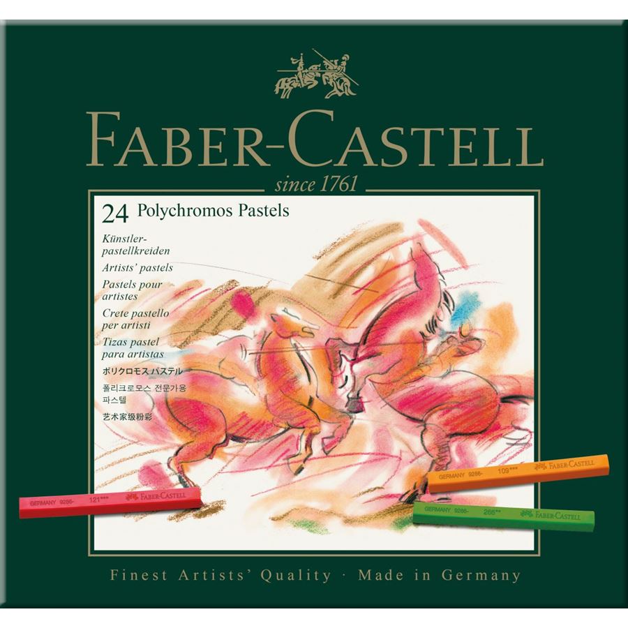 סט של 24 גירים Polychromos Pastel Crayons