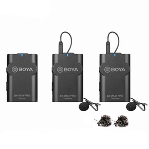 מערכת 2 מיקרופונים אלחוטיים Boya BY-WM4 PRO-K2