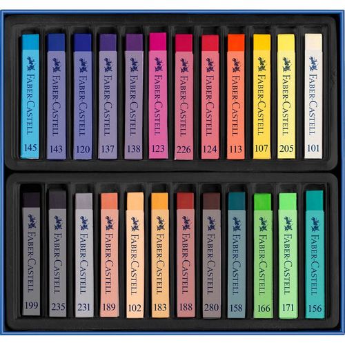 סט של 24 גירי פסטל יבש Faber Castell Soft Pastels