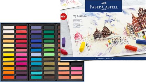 סט של 72 גירי פסטל יבש, סדרת MINI מבית  Faber Castell Soft Pastels
