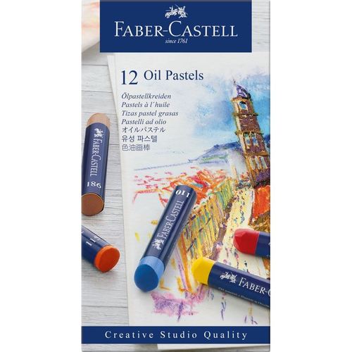 סט של 12 פסטל שמן Faber Castell Oil Pastels