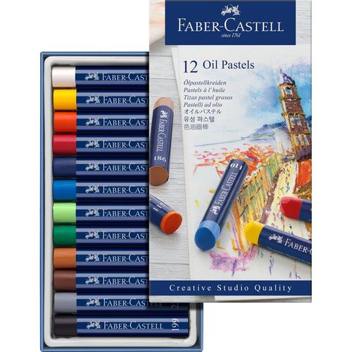 סט של 12 פסטל שמן Faber Castell Oil Pastels