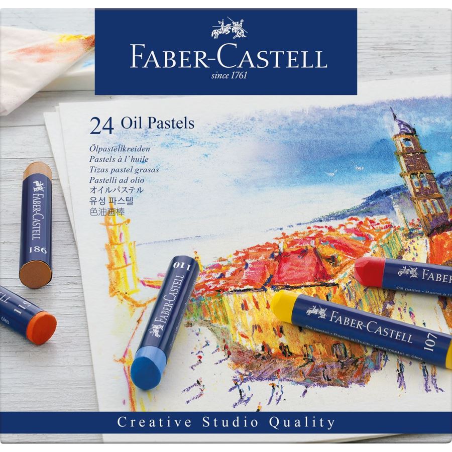 סט של 24 פסטל שמן Faber Castell Oil Pastels