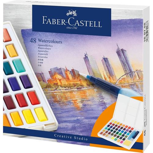 סט של 48 צבעי מים Faber Castell Watercolour