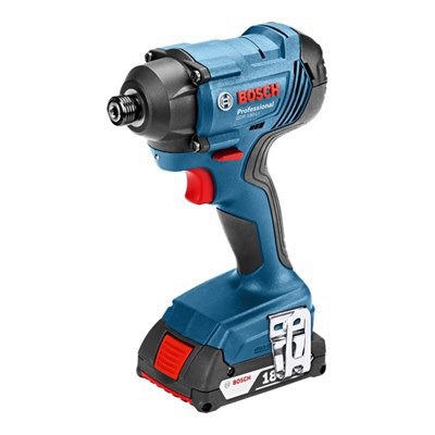 מברגת אימפקט 18V + שתי סוללות 1.5AH + סט ביטים 33 יח'