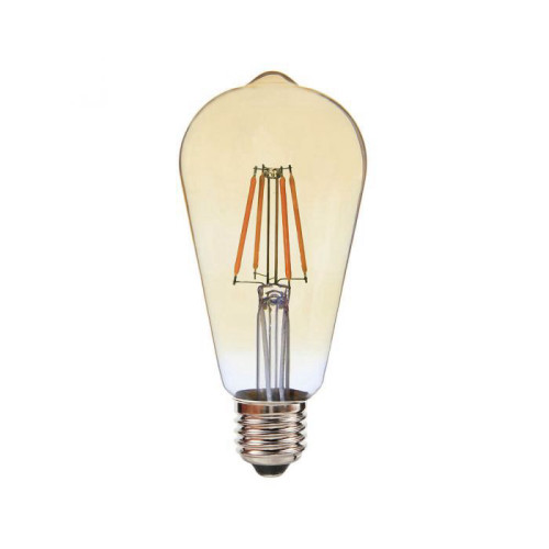 פילמנט לדימור 8W ST64 אמבר-אור צהוב SE-FDST64A/8WW