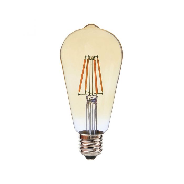 פילמנט לדימור 8W ST64 אמבר-אור צהוב SE-FDST64A/8WW
