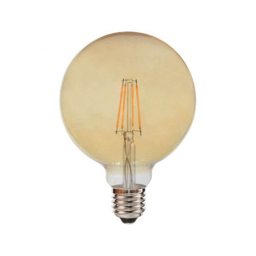 פילמנט לדימור 8W G125 אמבר-אור צהוב SE-FDG125A/8WW
