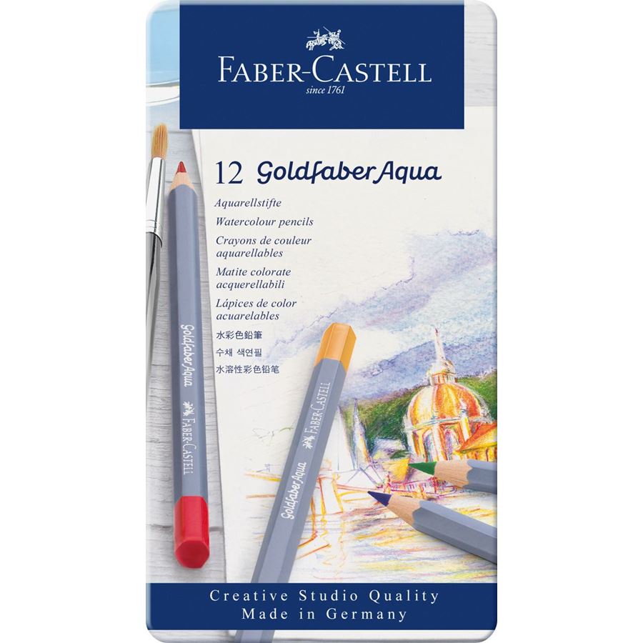 סט של 12 עפרונות אקוורל Goldfaber Aqua Watercolour pencils