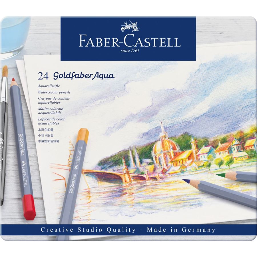 סט של 24 עפרונות אקוורל Goldfaber Aqua Watercolour pencils