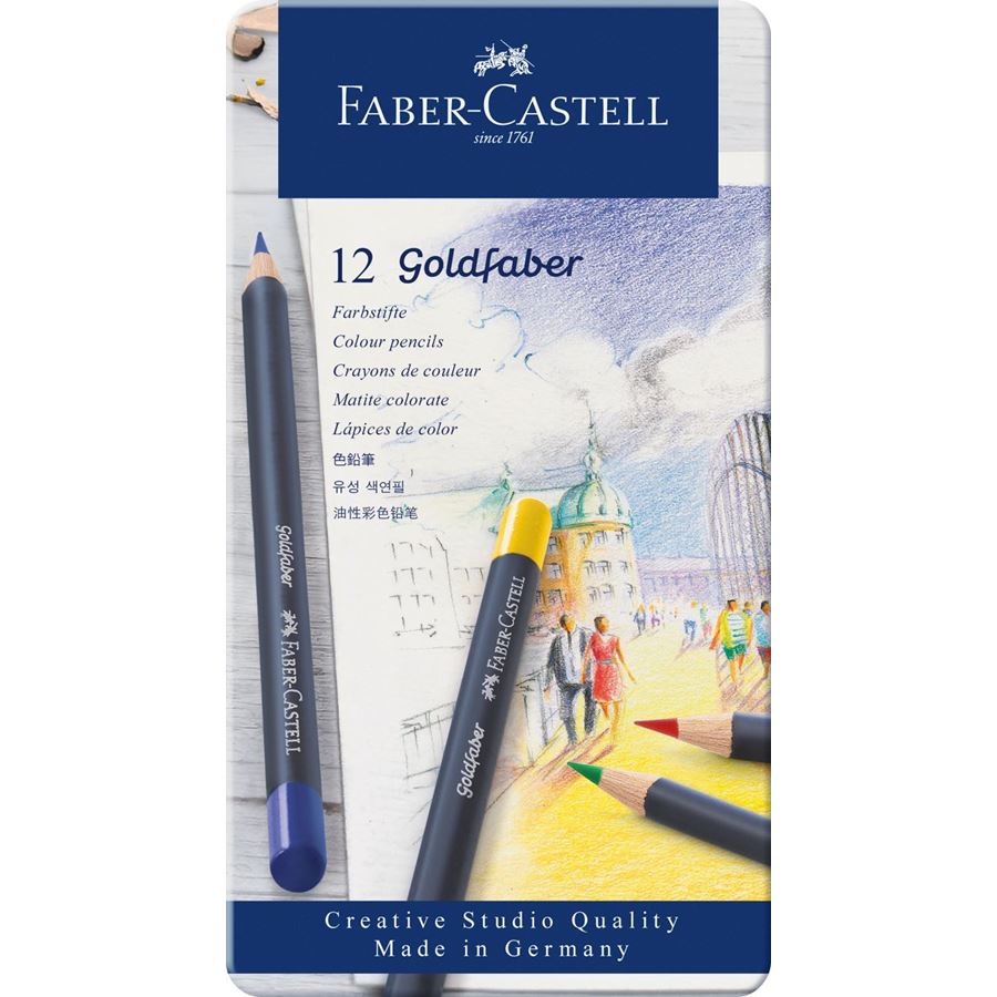 סט של 12 עפרונות צבעוניים Goldfaber Colour pencil