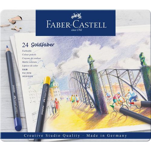 סט של 24 עפרונות צבעוניים Goldfaber Colour pencil