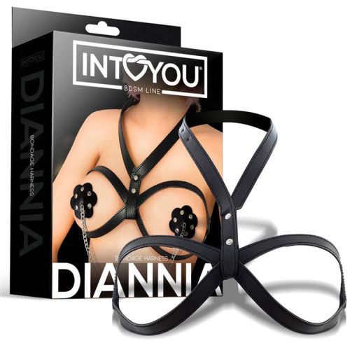 רתמת חזה למשחקי סאדו - Diannia Bondage Breast Harness