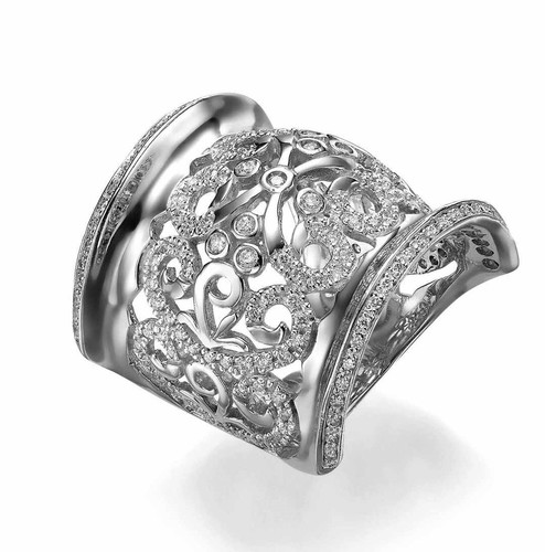 טבעת מלכותית 0.63ct יהלומים זהב 14K
