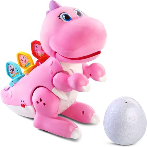 דינוזאור התאמה וערבוב רגשות ומנגינות, דובר עברית, רוקד ושר - ורוד