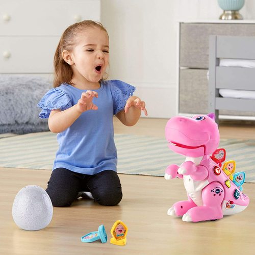 דינוזאור התאמה וערבוב רגשות ומנגינות, דובר עברית, רוקד ושר - ורוד