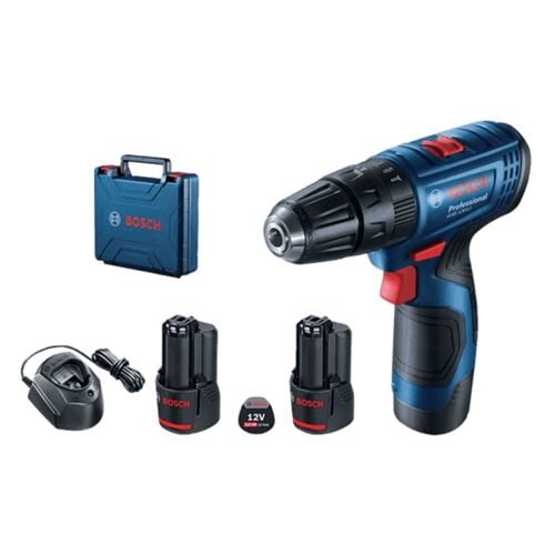 מקדחה מברגה עם סוללות ומטען