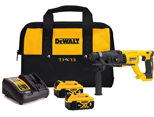 פטישון נטען 18V + שתי סוללות 5.0AH