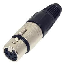 מחבר XLR נקבי לכבל NC7FX Neutrik