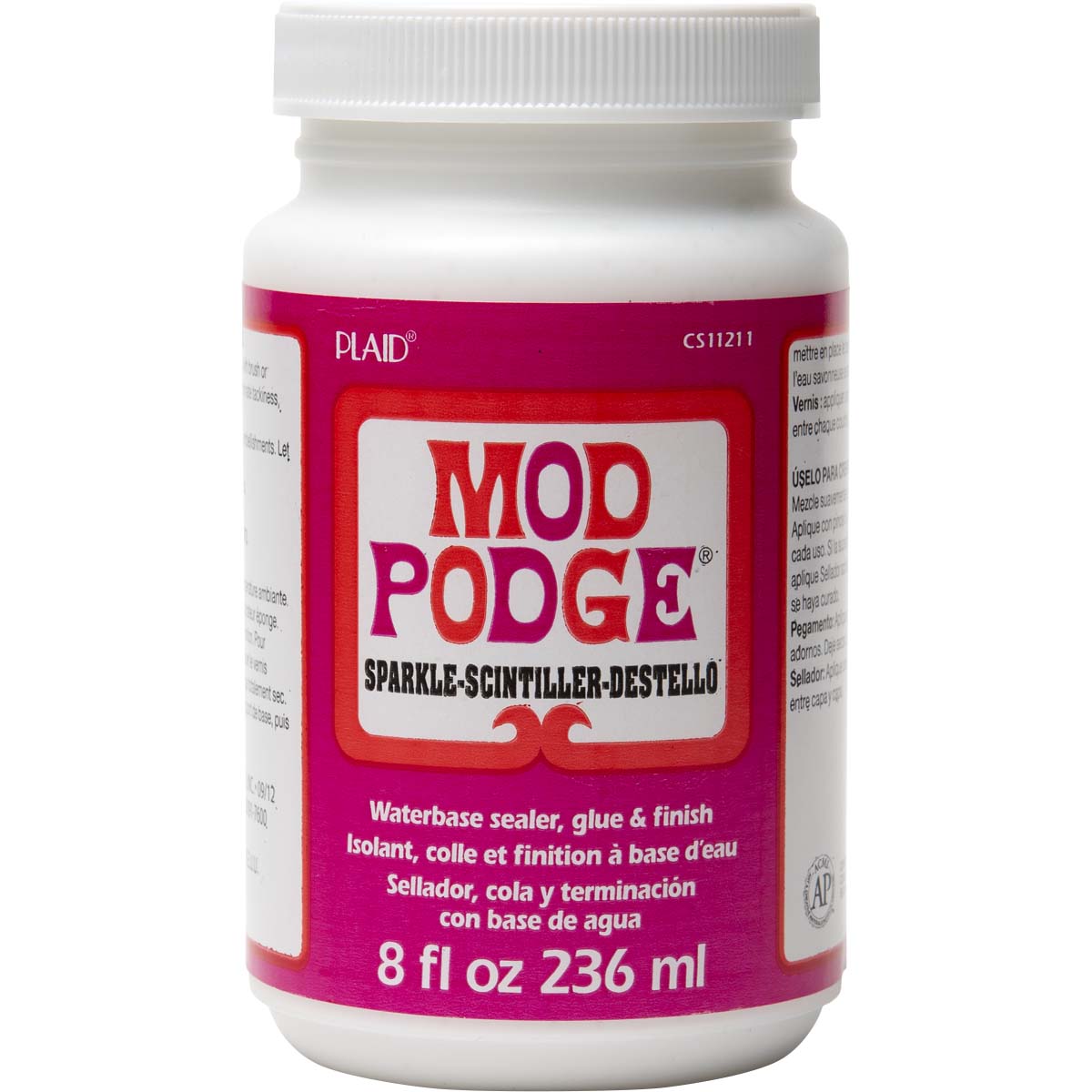 דבק רב תכליתי Mod Podge בגימור מבריק נצנצים 236 מ"ל