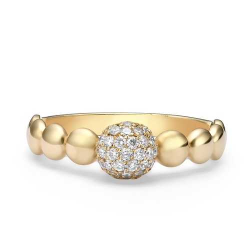 טבעת יהלומים מעוצבת 0.39ct מזהב 14K