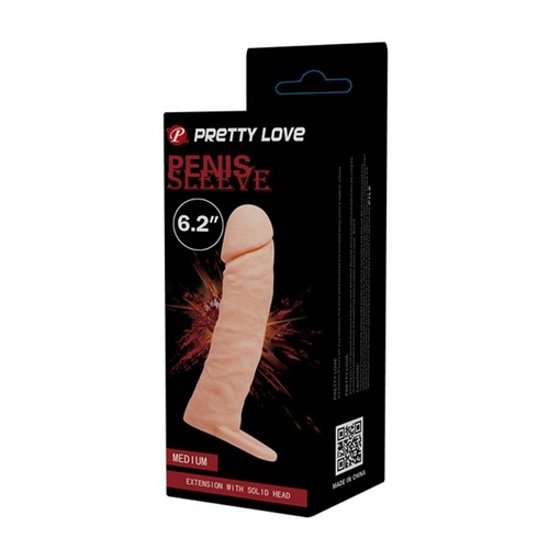 שרוול מדיום רך המעבה ומאריך את איבר הגבר Preety Love