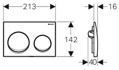 שרטוט של לחצן אלפא 10 ALPHA 